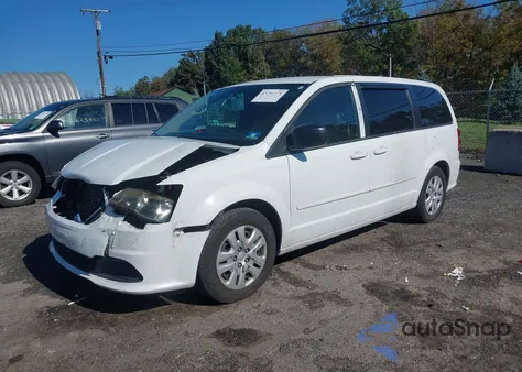 2014 Dodge Grand Caravan Se из США, поврежденный, VIN 2C4RDGBG0ER379853